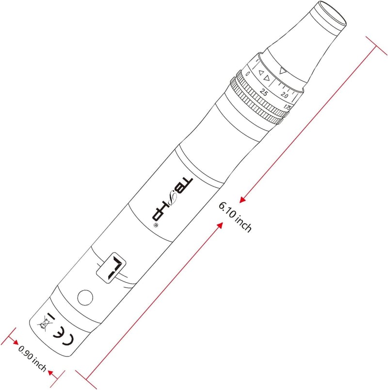 TBPHP M1 Professzionális Elektromos Derma Pen LCD Kijelzővel - 7 Sebességfokozat, 12 Cserélhető Fej, USB Tölthető, Ezüst Bőrfiatalító Készül
