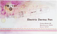 TBPHP M1 Professzionális Elektromos Derma Pen LCD Kijelzővel - 7 Sebességfokozat, 12 Cserélhető Fej, USB Tölthető, Ezüst Bőrfiatalító Készül 7