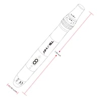 TBPHP P20RL Elektromos Derma Pen LCD Kijelzővel - 8 Sebességfokozat, 25 Cserélhető Tű, Újratölthető Akkumulátor, Kék 7