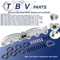 TBVPARTS Kipufogó Sokaság M57/M57N Diesel 2.5 3.0d Öntöttvas E46 E60 E65 X3 X5 7