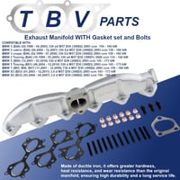TBVPARTS Kipufogó Sokaság M57/M57N Diesel 2.5 3.0d Öntöttvas E46 E60 E65 X3 X5 5