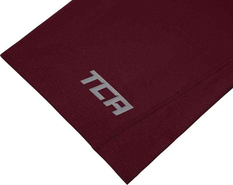 TCA férfi kompressziós rövidnadrág, gyorsan száradó sportalsó, futó baselayer - S, Cabernet