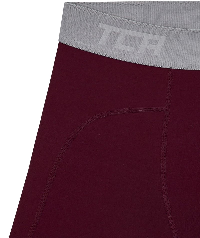 TCA férfi kompressziós rövidnadrág, gyorsan száradó sportalsó, futó baselayer - S, Cabernet