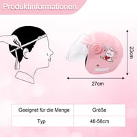 Detská motocyklová prilba tcked pre chlapcov a dievčatá, prilba na kolobežku, 48-56 cm, pre deti od 5-12 rokov, ružová 4