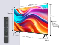 TCL 40S5401A 40-palcový Full HD Android Smart TV – HDR, Micro Dimming, Google Assistant, Chromecast, Dolby Audio, bezrámčekový dizajn 2