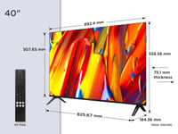 TCL 40V5C 40 colos Full HD Smart QLED TV Android TV HDR Google Cast Google Home Dolby Audio vékony dizájn 2