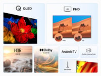 TCL 40V5C 40 colos Full HD Smart QLED TV Android TV HDR Google Cast Google Home Dolby Audio vékony dizájn 4