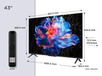 43" TCL 43V6C 4K UHD Smart LED TV – Google TV, HDR, Dolby Audio, Motion Clarity, kompatibilný s Google Assistant a Alexa 2