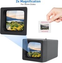 TCNEWCL 35mm Dia Nézegető LED Megvilágítással, 2x Nagyítás, Elemmel Működő 3