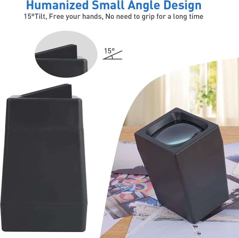 TCNEWCL 35mm Dia Nézegető LED Megvilágítással, 2x Nagyítás, Elemmel Működő
