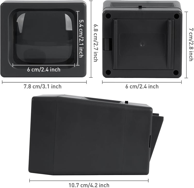 TCNEWCL 35mm Dia Nézegető LED Megvilágítással, 2x Nagyítás, Elemmel Működő