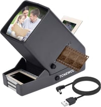 TCNEWCL LED Dia Vetítő 35mm Diákhoz, 3x Nagyítás, USB Tápellátás, Negatív Filmekhez 1