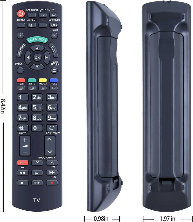 TCNOUMT N2QAYB000753 Távirányító Panasonic Viera TV-hez TX-L32E5Y TX-L32E5B TX-L32E5E TX-L32E30E TX-L32E31B TX-L32D25E Kompatibilis