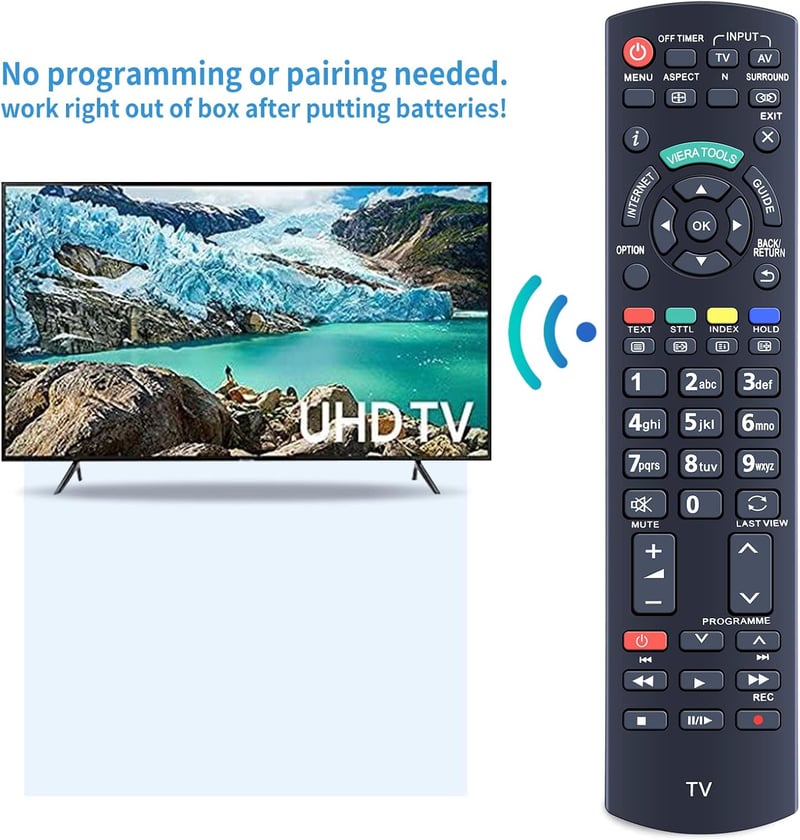 TCNOUMT N2QAYB000753 Távirányító Panasonic Viera TV-hez TX-L32E5Y TX-L32E5B TX-L32E5E TX-L32E30E TX-L32E31B TX-L32D25E Kompatibilis