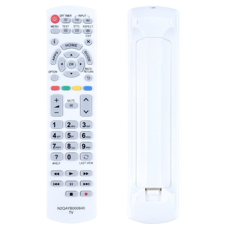 TCNOUMT N2QAYB000840 Zamjenski daljinski upravljač za Panasonic Viera TV TX-L39EW6W TX-L42EW6W - Spreman za korištenje, bez potrebe za postavljanjem