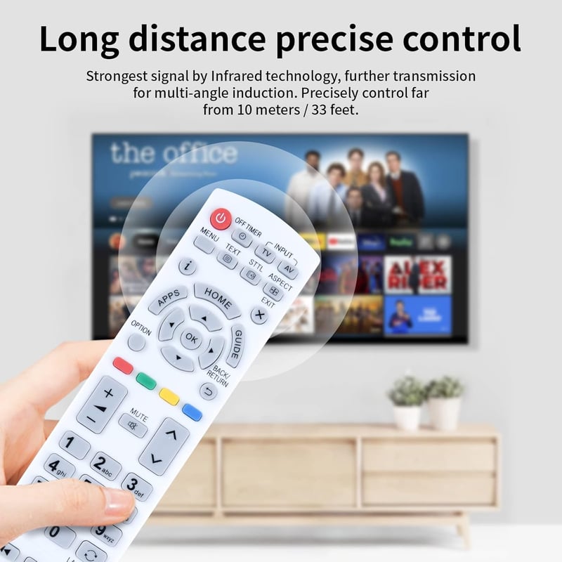 TCNOUMT N2QAYB000840 Póttávirányító Panasonic Viera TV-hez TX-L39EW6W TX-L42EW6W - Beállítás Nélkül Használható
