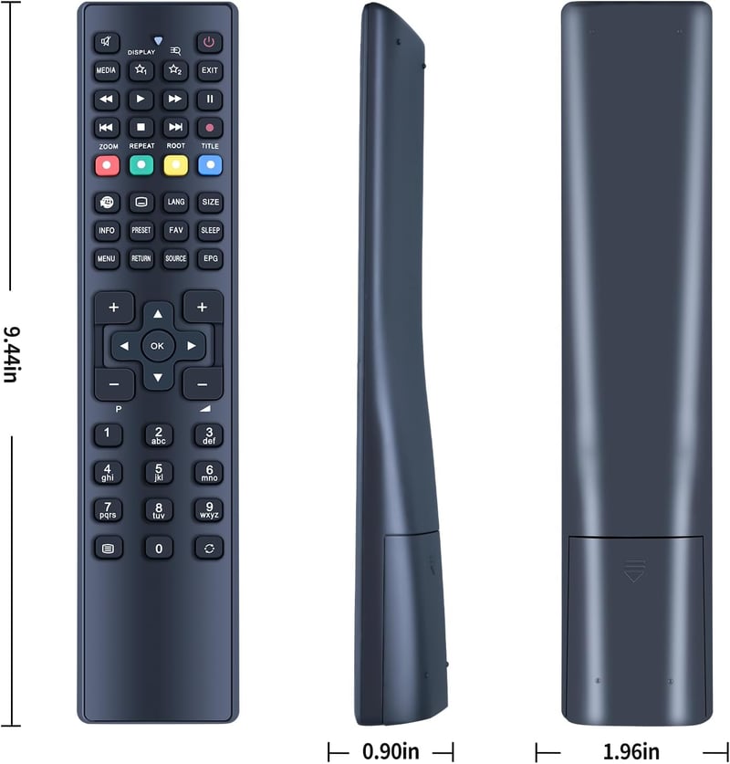TCNOUMT RC1208 Távirányító MEDION TV-hez - Helyettesítő Távkapcsoló MD30297 MD20255 MD20294 MD21080 MD21106 MD30588 Modellekhez
