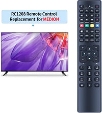 TCNOUMT RC1208 Távirányító MEDION TV-hez - Helyettesítő Távkapcsoló MD30297 MD20255 MD20294 MD21080 MD21106 MD30588 Modellekhez 2
