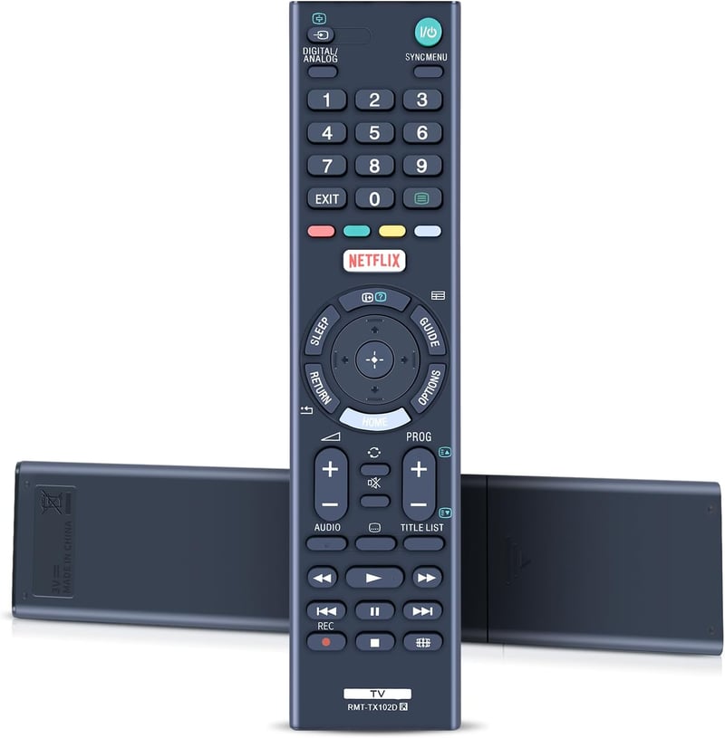 TCNOUMT RMT-TX102D Távirányító Sony Bravia TV-hez KDL-32WD752 KDL-40WD653 KDL-43WD750 KDL-49WD751 Helyettesítő Távkapcsoló