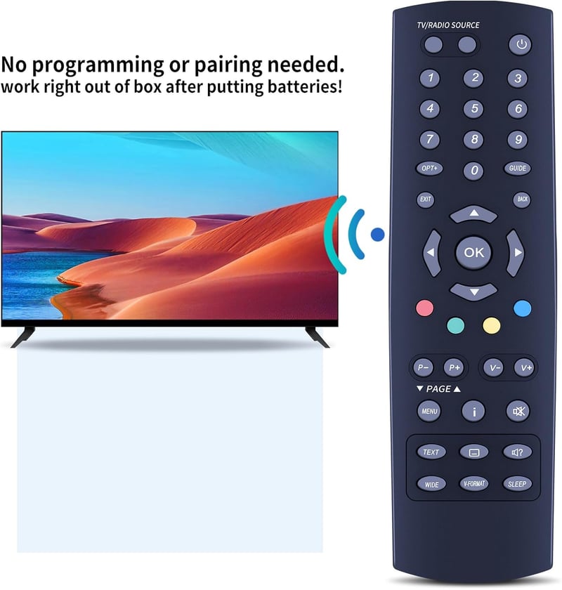TCNOUMT Távirányító Humax HD-Fox RM-106 CXHD-5000C HDCI5000 Digitális Kábel Vevőhöz Helyettesítő Távkapcsoló