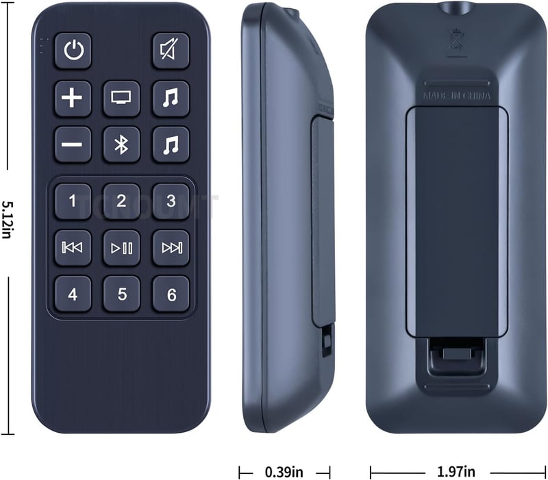 TCNOUMT Távirányító Pótlás Bose Soundbar 900 500 Hangrendszer Hangprojektor Vezérlő Replacement Remote Control
