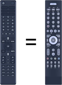 TCNOUMT Távirányító TechniSat TECHNICONTROL FBDVR401B ISIO S1 Digicorder Helyettesítő Fekete Univerzális Távirányító 1