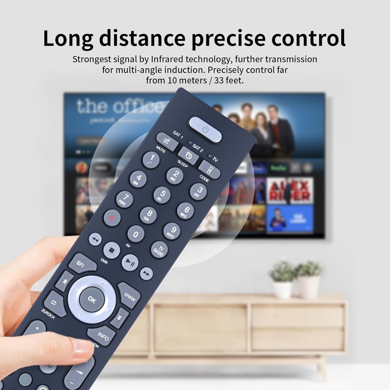 TCNOUMT Távirányító TechniSat TECHNICONTROL FBDVR401B ISIO S1 Digicorder Helyettesítő Fekete Univerzális Távirányító