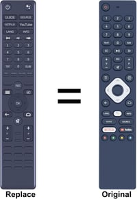 TCNOUMT TV Távirányító Nokia Smart TV-hez 5500A 5800A 6500A 7500A Modellekhez Kompatibilis Helyettesítő Távkapcsoló 2