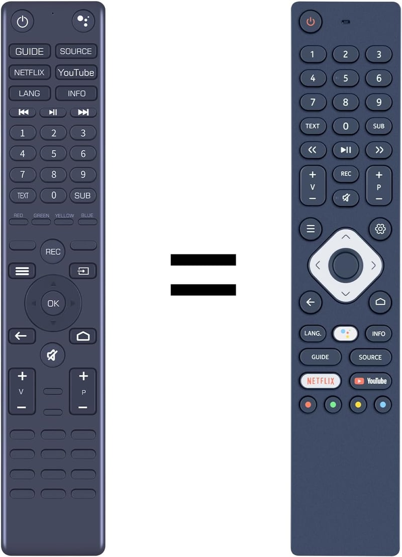 TCNOUMT TV Távirányító Nokia Smart TV-hez 5500A 5800A 6500A 7500A Modellekhez Kompatibilis Helyettesítő Távkapcsoló