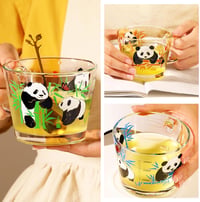TDN Panda Motívumos Cappuccino Pohár 2db 400ml Kávés Pohár Füllel 5