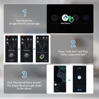TDTOD Smart Bluetooth nyomkövető címke, Find Hub kompatibilis, IP66 vízálló 7
