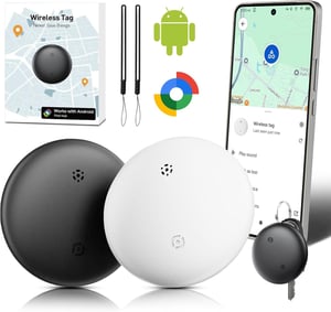 TDTOD Smart Bluetooth nyomkövető címke, Find Hub kompatibilis, IP66 vízálló
