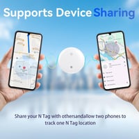 TDTOD Smart Bluetooth nyomkövető címke, Find Hub kompatibilis, IP66 vízálló 6