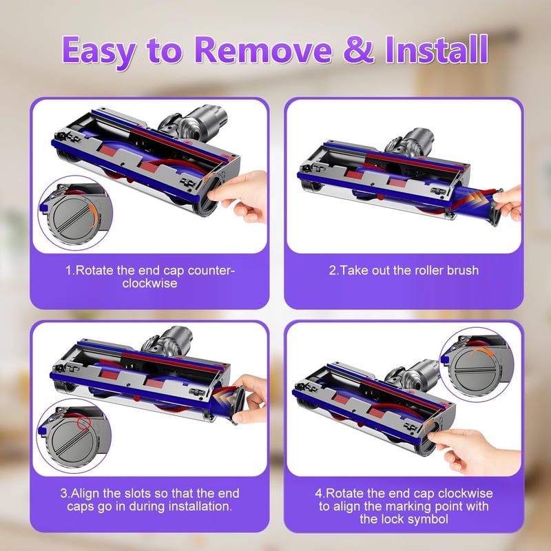Tdyon Elektromos Kefe Dyson V7 V8 V10 V11 V15 Porszívóhoz Turbó Fej
