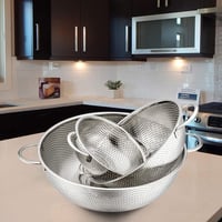 TEAMFAR 3 resz szuro szett mikroperforalt rozsdamentes szuro edeny ravi pasta szuro fogantyuk 16 22 28 cm mosogatogepbe teheto gyumolcs rizs 7
