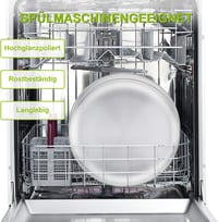 TEAMFAR Pizzasütő Tálca Szett, 4 db Rozsdamentes Acél Kerek Sütőforma 26 cm, Mosogatógépben Mosható, Többfunkciós Tepsi Pizzához, Süteményhe 3