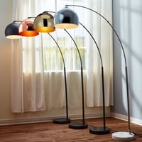 Lampadar LED Teamson Home Arquer Versanora VN-L00010-EU – Lampă de podea arcuită, finisaj cromat, cu consum redus de energie pentru living 3