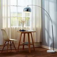 Lampadar LED Teamson Home Arquer Versanora VN-L00010-EU – Lampă de podea arcuită, finisaj cromat, cu consum redus de energie pentru living 2