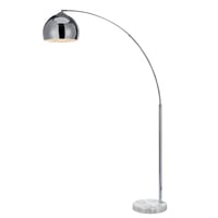 Lampadar LED Teamson Home Arquer Versanora VN-L00010-EU – Lampă de podea arcuită, finisaj cromat, cu consum redus de energie pentru living 1