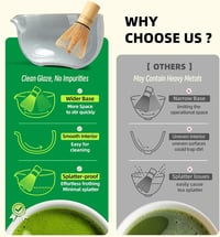TEANAGOO 9 részes kerámia matcha készlet habverővel matcha tál és 2 db 7.2 oz csésze szertartásos matcha tea lattehez reggelihez 2