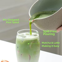 TEANAGOO 9 részes kerámia matcha készlet habverővel matcha tál és 2 db 7.2 oz csésze szertartásos matcha tea lattehez reggelihez 5