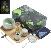 TEANAGOO Matcha készlet bambusz kiegészítőkkel és tárolóval 1