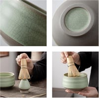 TEANAGOO Matcha készlet bambusz kiegészítőkkel és tárolóval 4