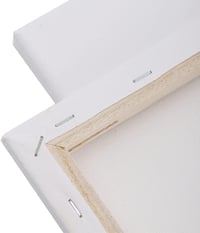 Set 10 pânze de pictură pe șasiu Tebery 30x40 cm, 100% bumbac, pânză albă pentru pictură în acril și ulei 3