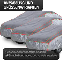 tec for me Jégvédelem autótakaró prémium hibrid ponyva 4 mm hab vízlepergető légáteresztő M L XL SUV VAN kombi szürke 4