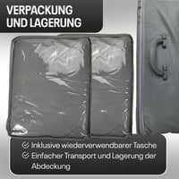 tec for me Jégvédelem autótakaró prémium hibrid ponyva 4 mm hab vízlepergető légáteresztő M L XL SUV VAN kombi szürke 5