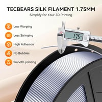 TECBEARS PLA Silk 1.75mm Multicolor 2kg 3D Nyomtató Filament Fényes 5