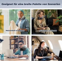 Tech Love Állítható Nyaki Nyújtó Párna - Levehető Pumpával, Nyaki Gerincfájdalom Enyhítésére, Légáteresztő Nyaktámasz Otthoni és Utazási Has 8