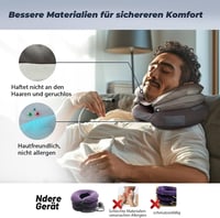 Tech Love Állítható Nyaki Nyújtó Párna - Levehető Pumpával, Nyaki Gerincfájdalom Enyhítésére, Légáteresztő Nyaktámasz Otthoni és Utazási Has 3