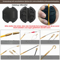 Sondă de tras cabluri Techfection 30 m, fibră de sticlă, cu carcasă din plastic, 4 mm, pentru electricieni 5